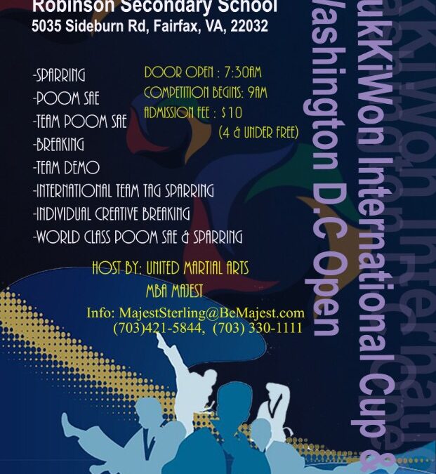 October 1, Fairfax VA – Kukkiwon Cup & DC TKD Open